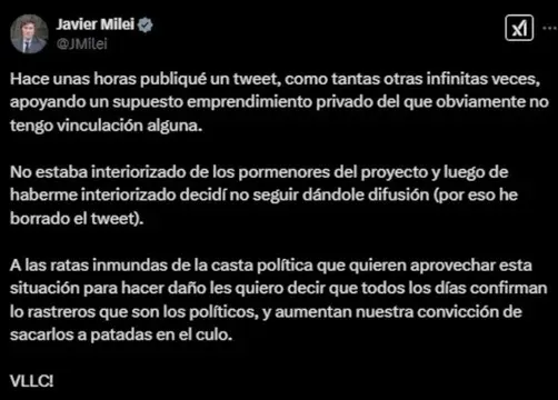 Casi $LIBRA Tuit 2 20250214