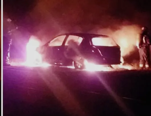 Incendio auto C-45