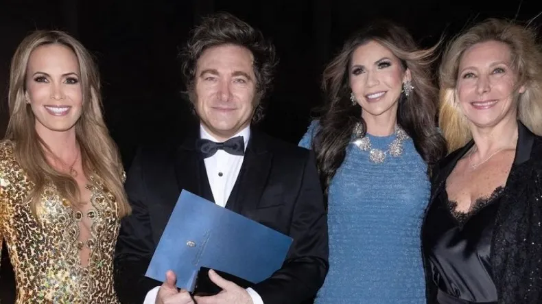 Milei, Natalia de Negri, Mar a Lago 20250403