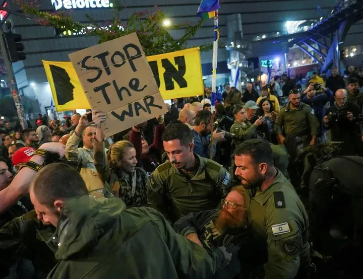 Tel Aviv protesta contra guerra 20250111