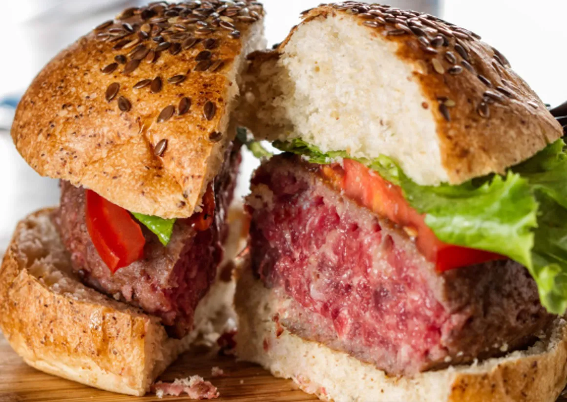 hamburguesa cruda