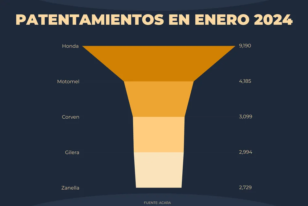 Patentamientos en enero 2024
