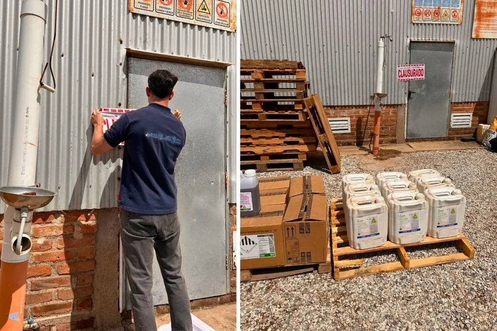 Agroquimicos ilegales, clausirado