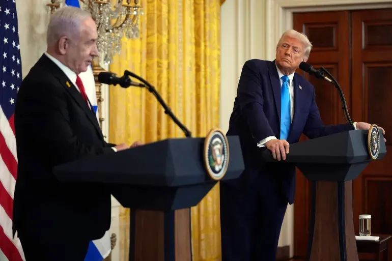 Donald Trump y Benjamin Netanyahu 20250204