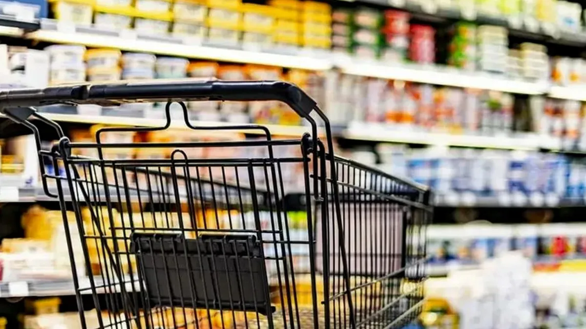 Changuito vacío consumo supermercado