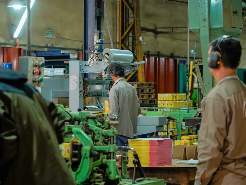 Trabajadores fabrica