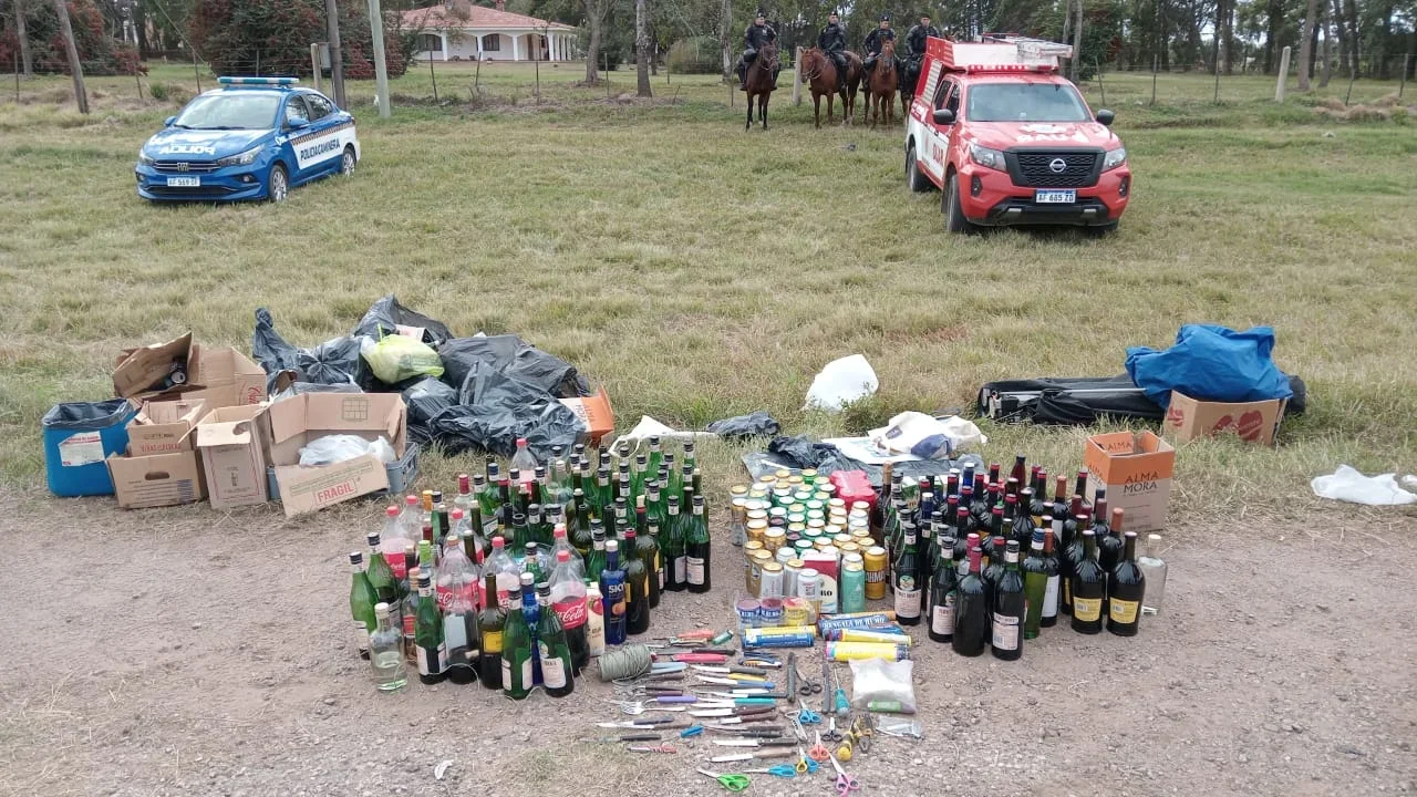 secuestro de armas y alcohol boca