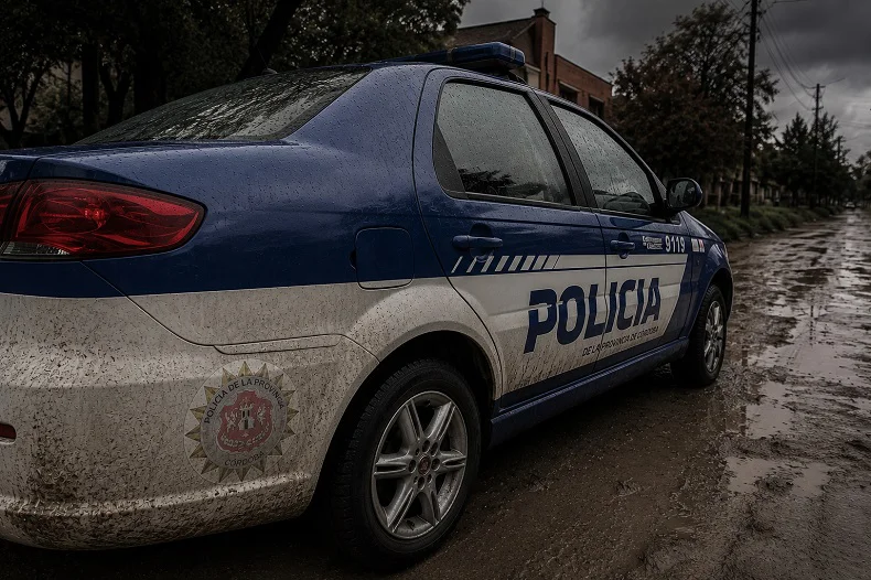 Policía ilustrativa lúgubre