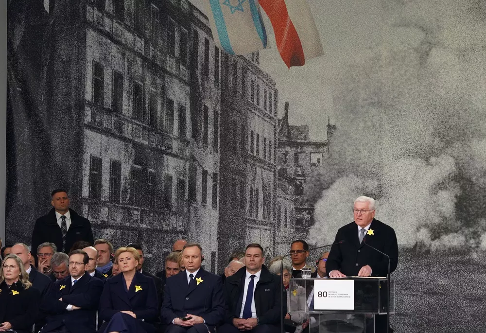 Frank-Walter Steinmeier en Polonia gueto 80 años 20230419