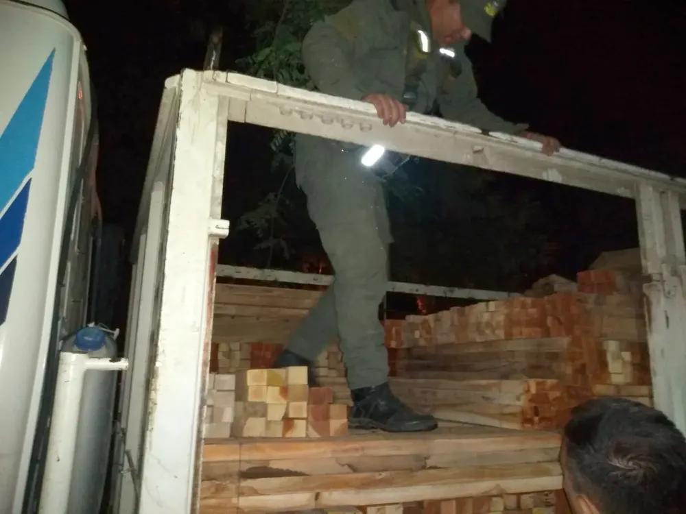 Narcotráfico Gendarmería 156 kg cocaína camión listones madera Córdoba 20240318