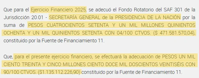 Fondos Presidencia 1