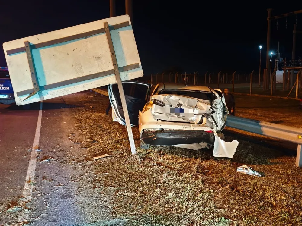 Policiales accidente en Bower