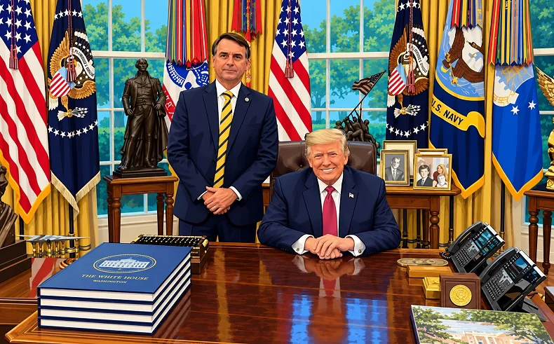 TRUMP; Donald + BOLSONARIO, Flávio 20260527
