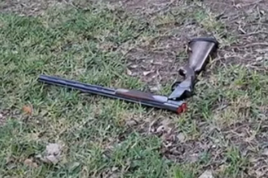 San Cristobal el arma usada en el tiroteo en la escuela