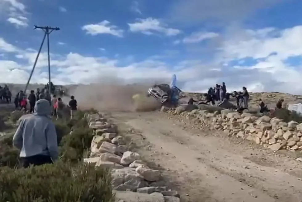 Accidente Rally sudamericano - Mina Clavero