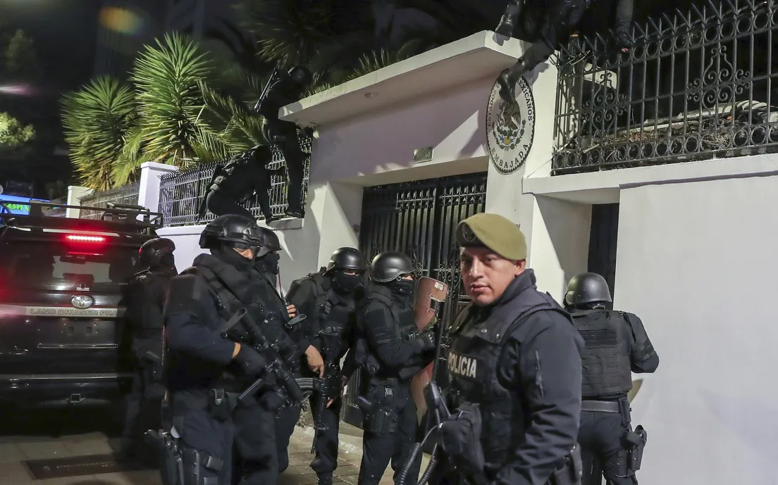 Asalto embajada de México en Ecuador (02) 20240405