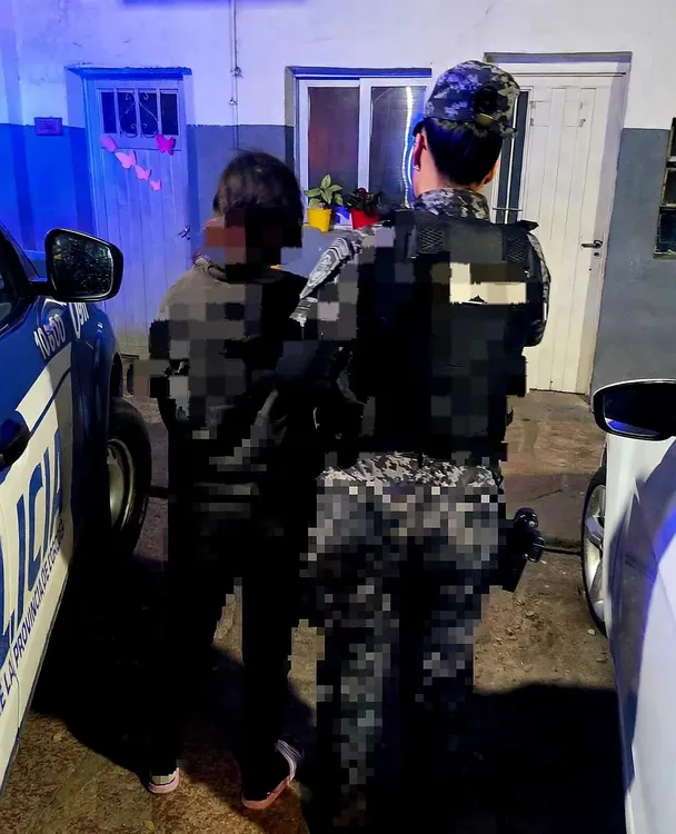 Policiales, detenida en Villa Oviedo