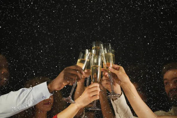 Lluvia cena año nuevo