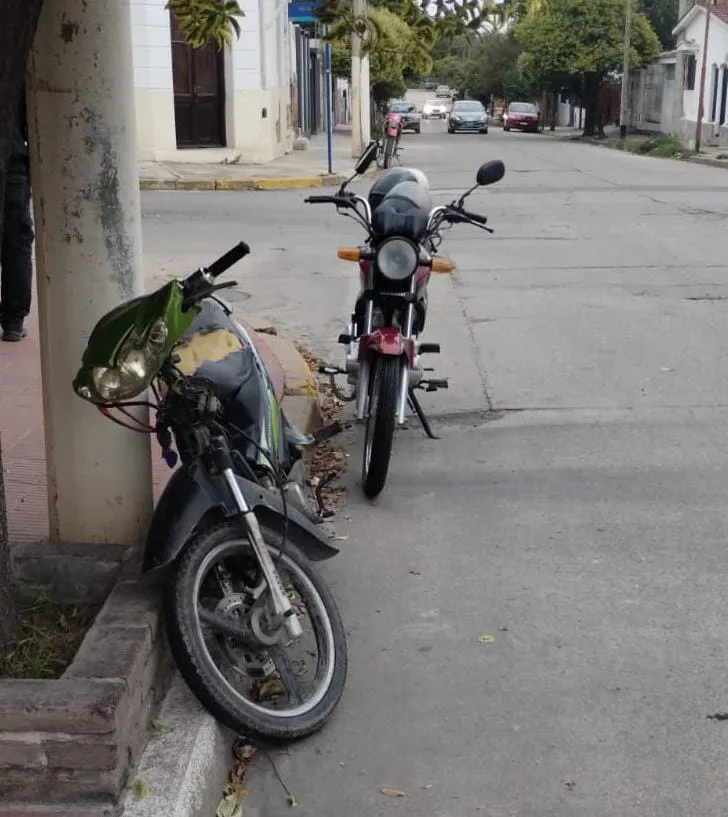 Accidente entre dos motos