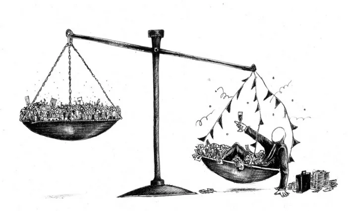 Justicia inclinada