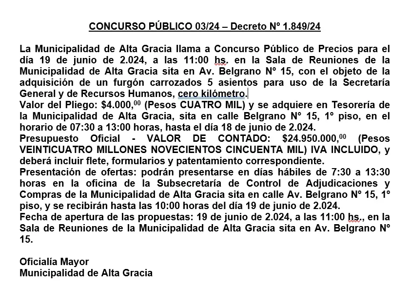 Concurso Público 03-24