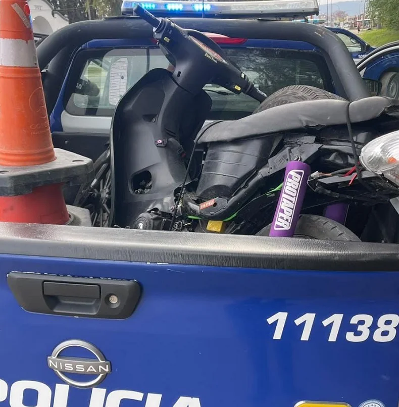 secuestro de motos policía