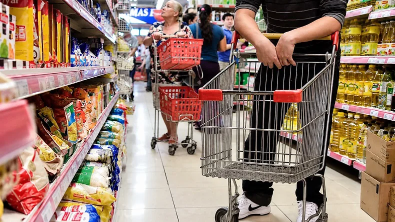 Caída consumo alimentos supermercado