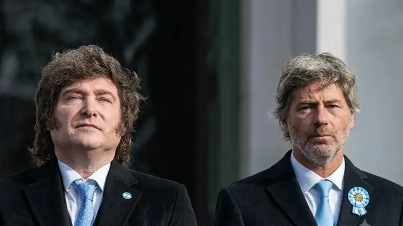 Javier Milei y Juan Mahiques.