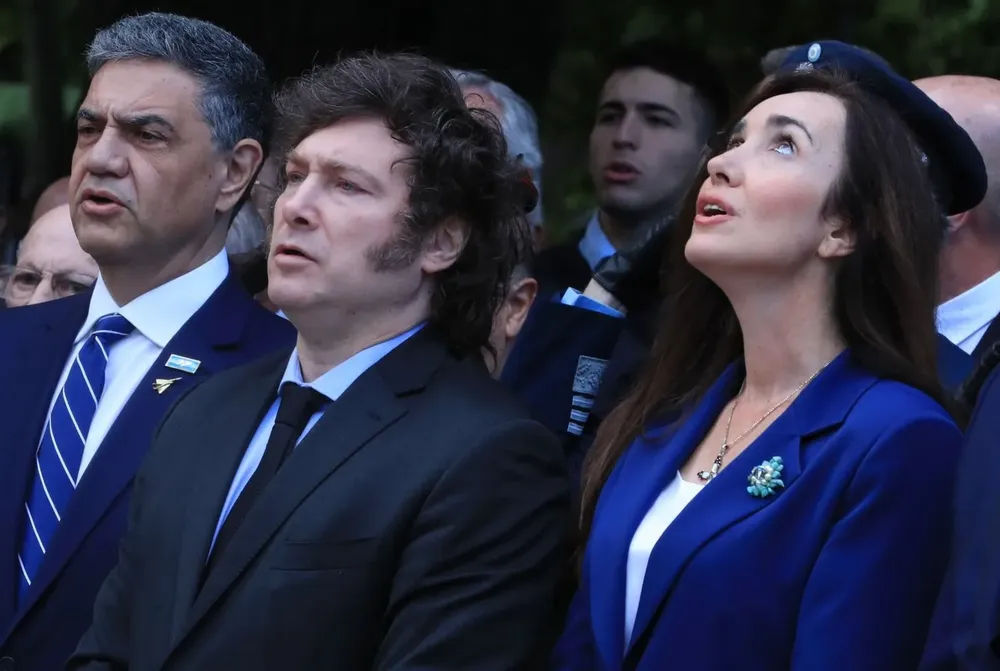 Milei, Javier y Villarruel, Victoria acto 2 de abril (2) 20240402