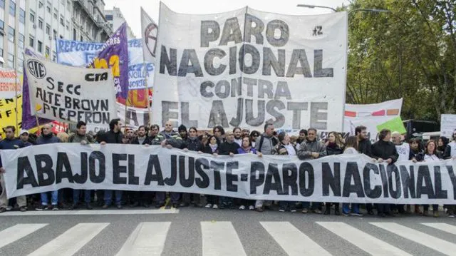 manifestación milei