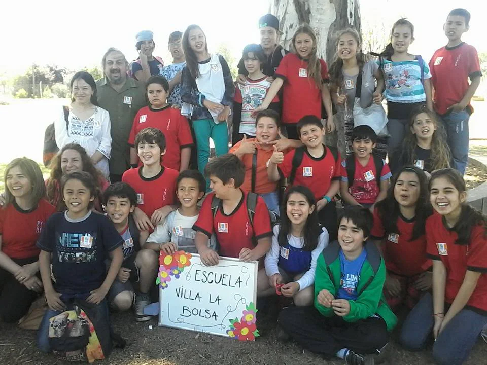 2014 - Alumnos y docentes de la escuela Villa La bolsa